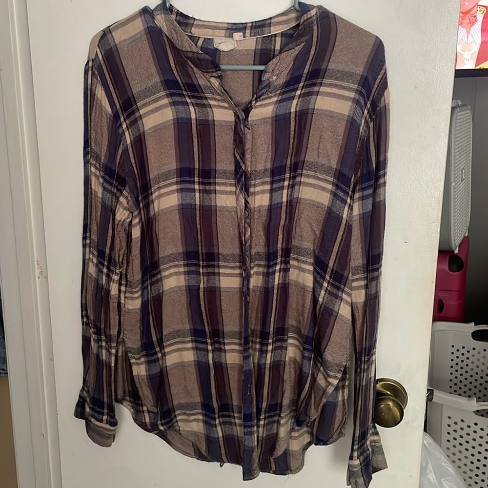 flannel button up